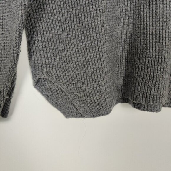 Kersh Womens Sweater Size L Gray Merino Wool Cotton Knitwear Comfy - Picture 3 of 5